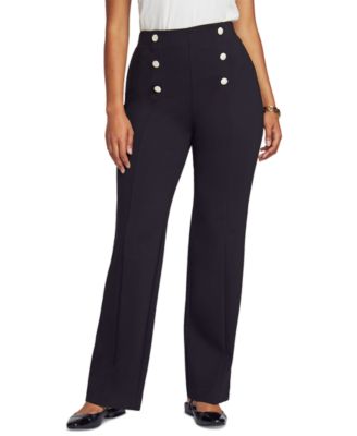 Anne Klein - Petite High Rise Wide Leg Pull-On Pants