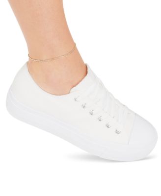 Lightweight Glitter Rope Link Ankle Bracelet in 10k Gold