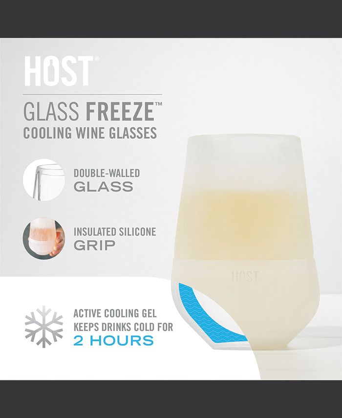 HOST Glass Freeze Wine Glass, Set of 2 Macy's