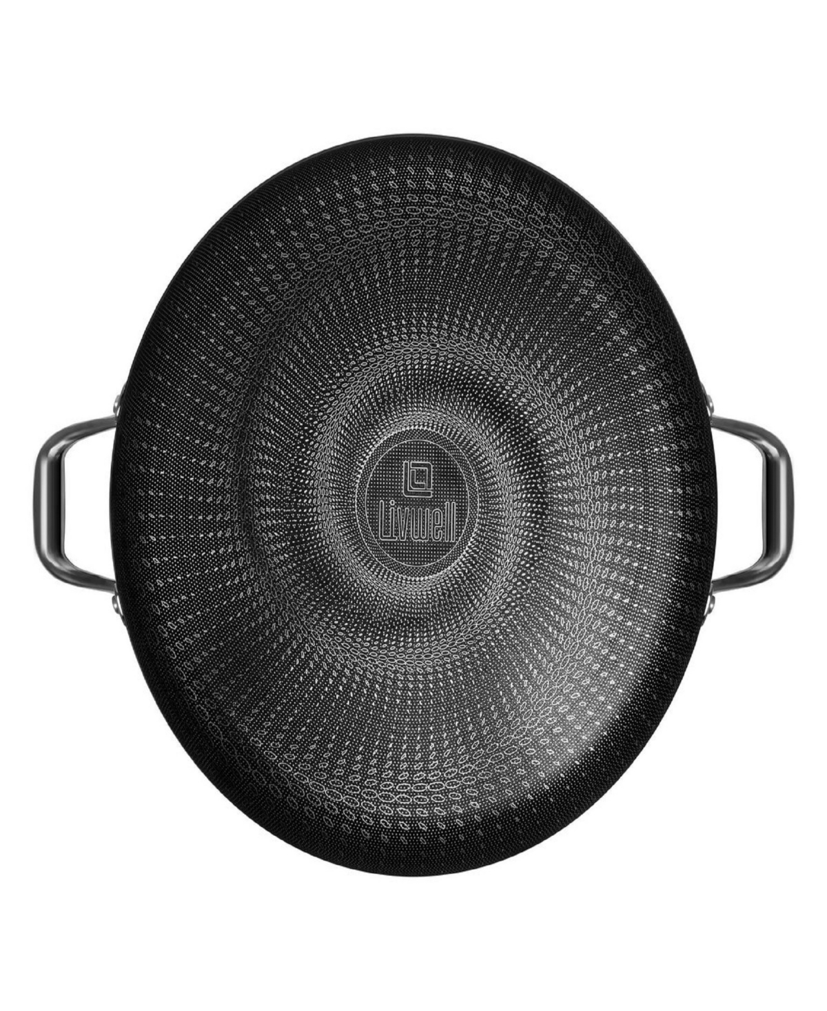 Livwell Diamondclad Stainless Steel Aluminum Core 14" Hybrid Everything Pan In Silver,black