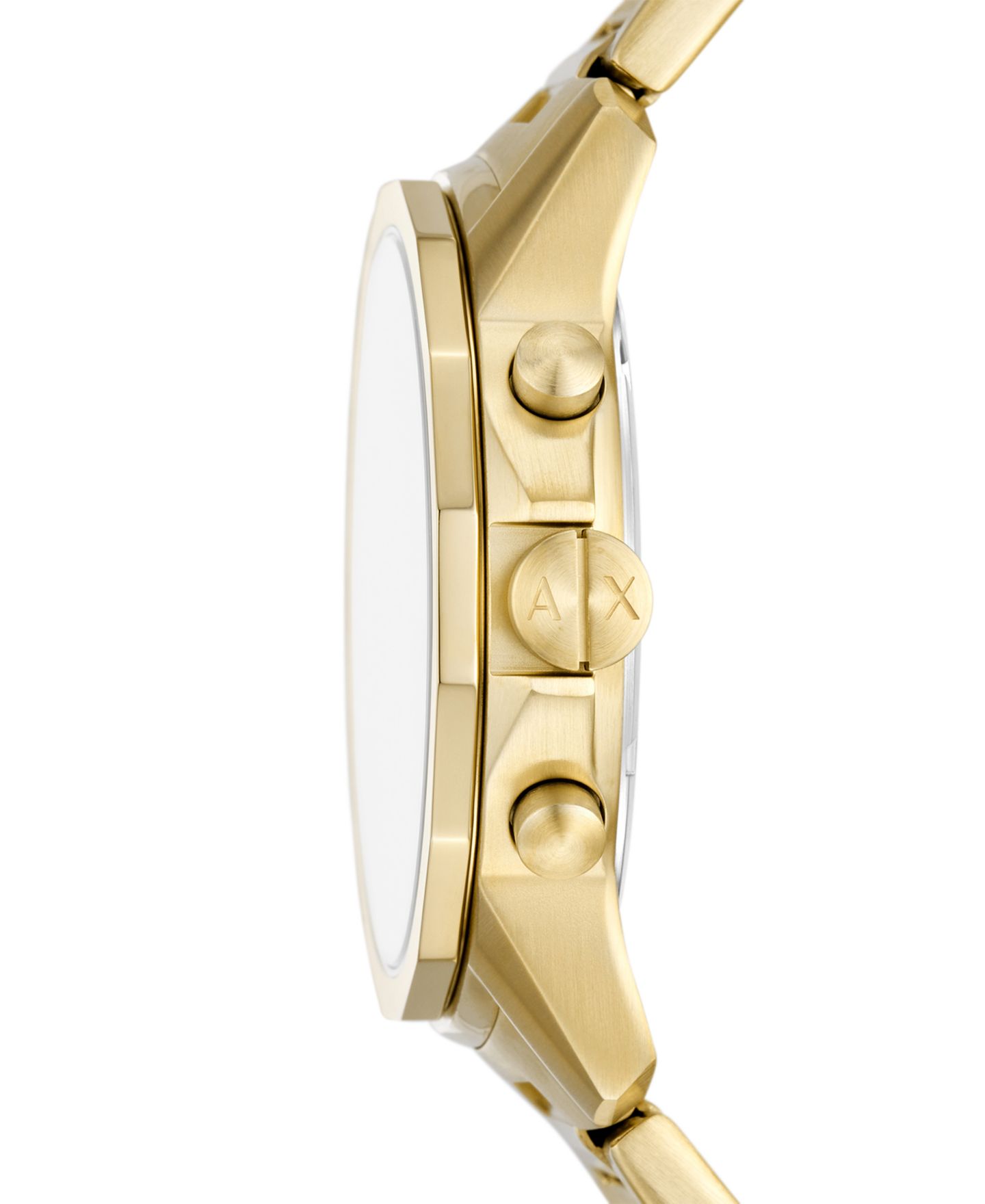 Мужские часы A|X Armani Exchange Banks Chronograph Gold-Tone Stainless Steel Watch 44mm — фото 2