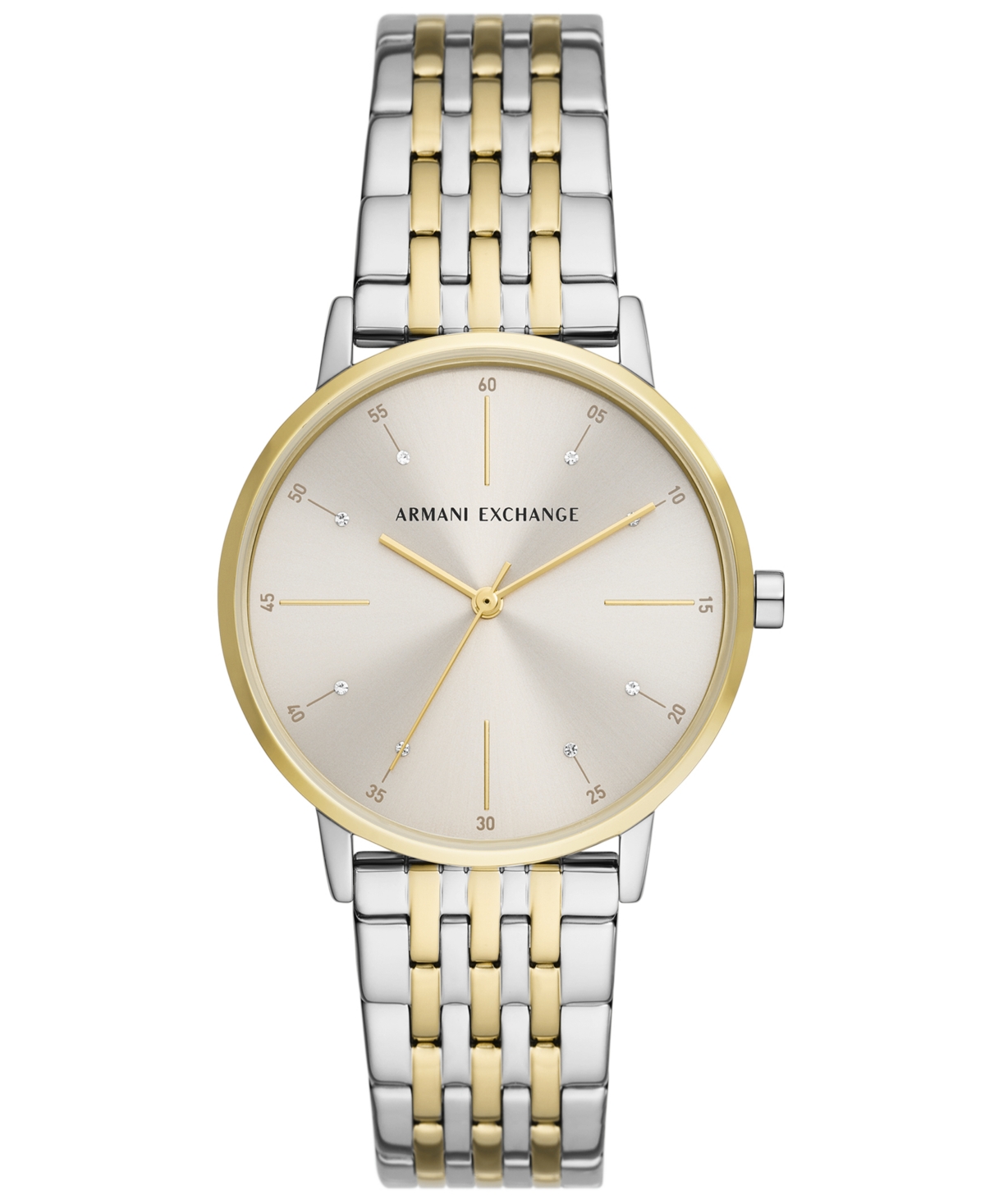 A X Armani Exchange Women's Lola Three Hand Two-tone Stainless Steel Watch 36mm