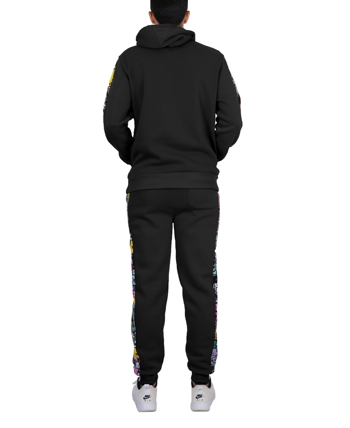 Galaxy By Harvic Men's Fleece-Lined Pullover Hoodie and Jogger Sweatpants, 2 Piece Set