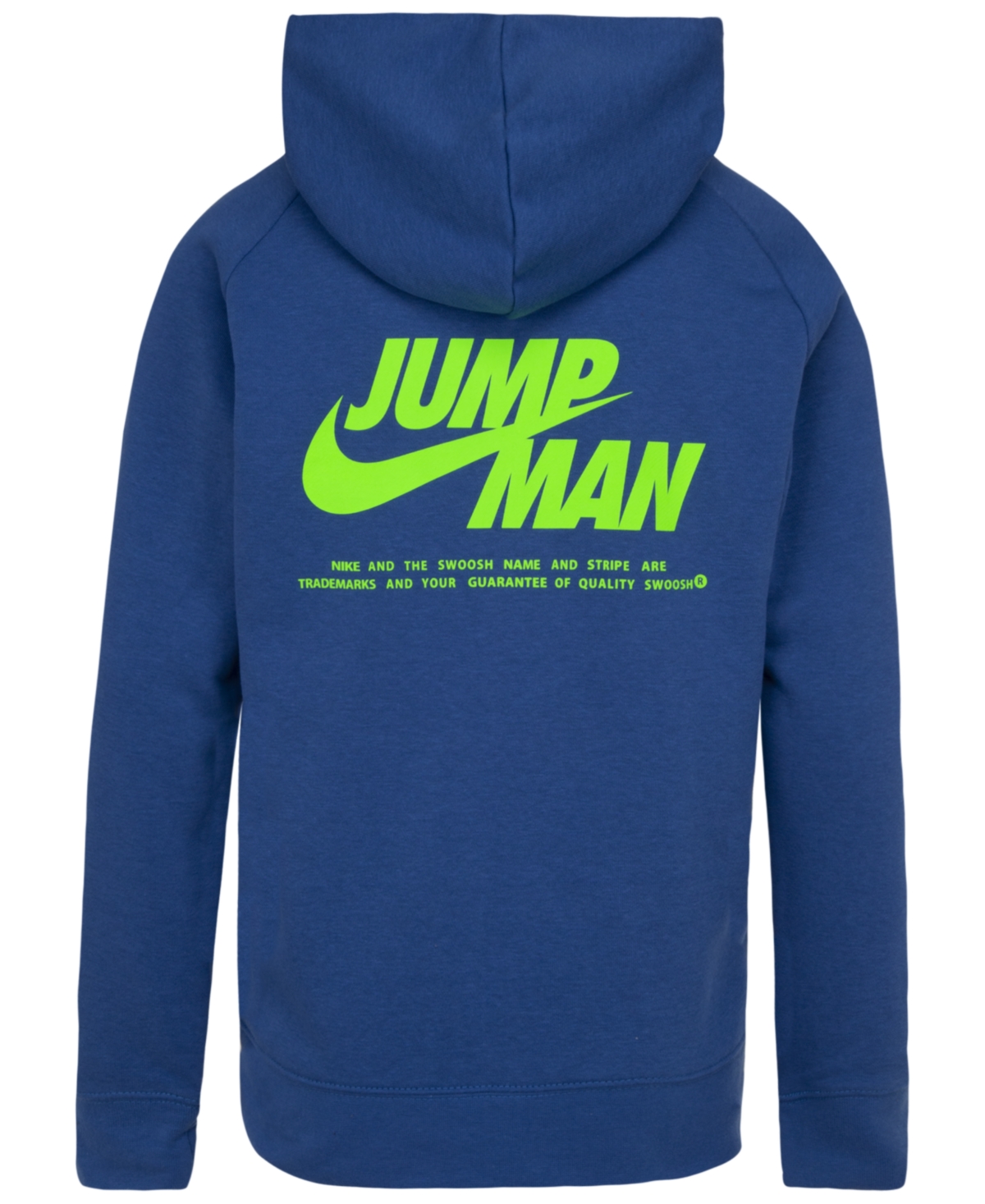 Shop Jordan Big Boys Jumpman X Nike Pullover Hoodie In Dark Marina Blue