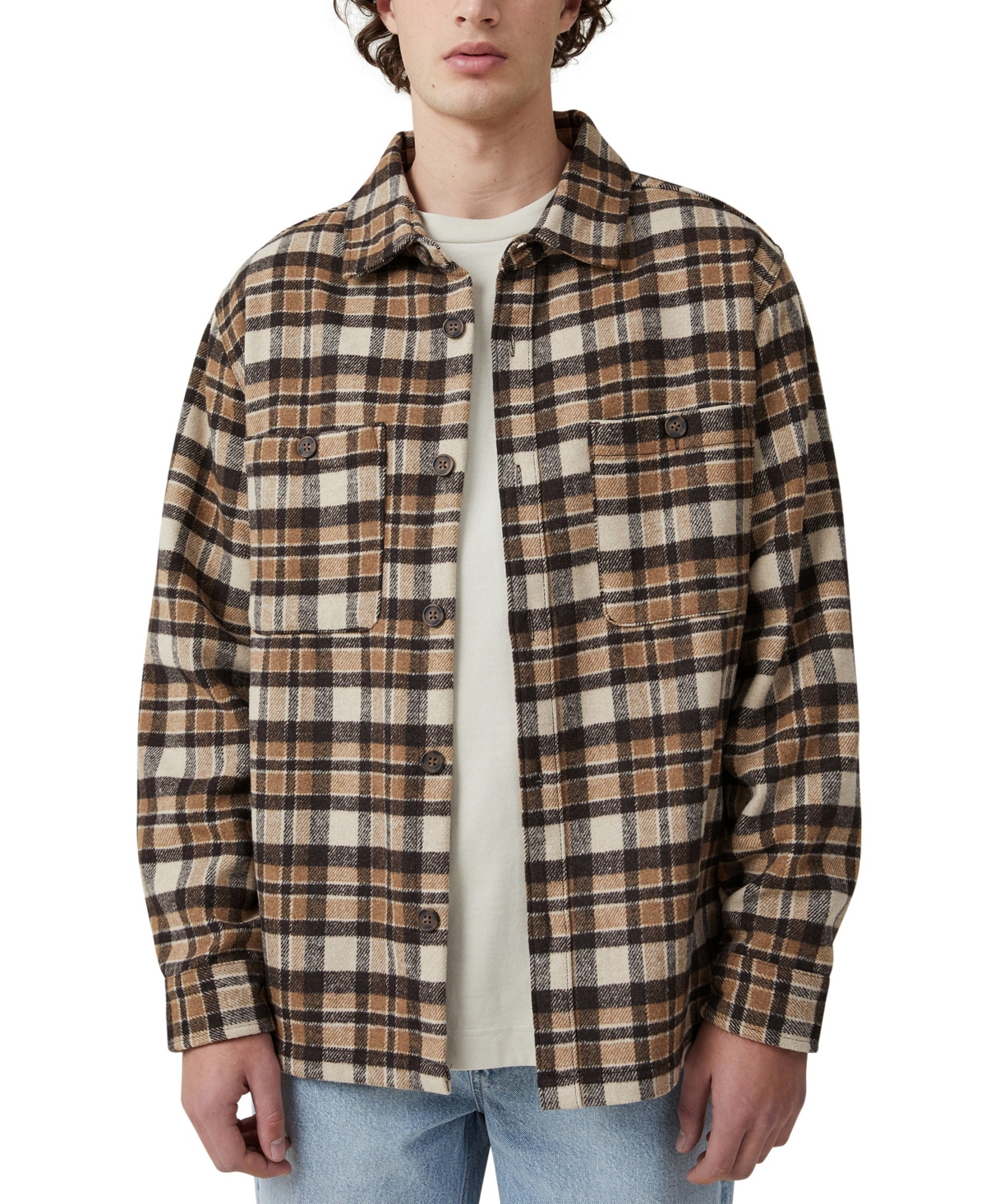Cotton On Men's Heavy Over Shirt Jacket In Brown