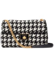 kate spade new york Manhattan Houndstooth Chenille Fabric Small Tote -  Macy's