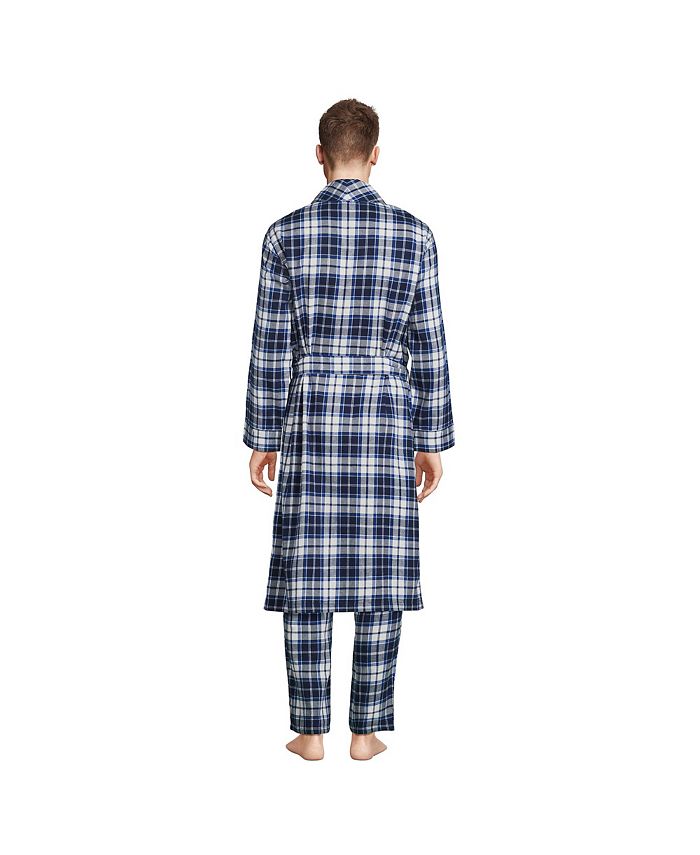 Lands' End Men's Flannel Robe Macy's