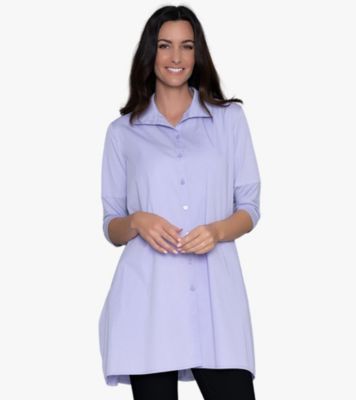 Women's Quarter Sleeve Cotton and Jersey Tiburon Tunic