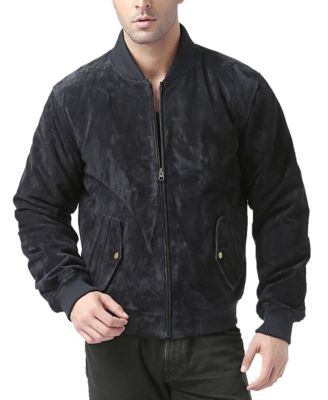 Men's Men Urban Leather Bomber Jacket