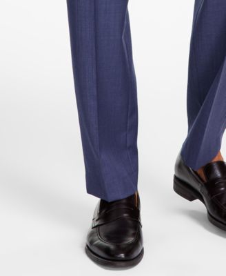 Men's Classic-Fit Wool-Blend Stretch Solid Suit Separates Pant