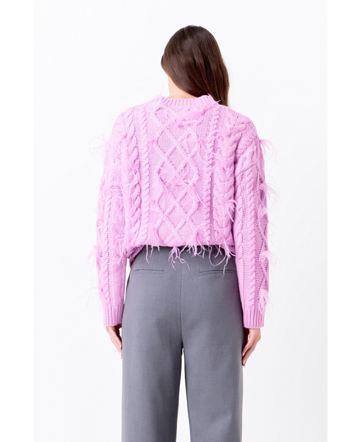 endless rose Women's Feather Detail Sweater