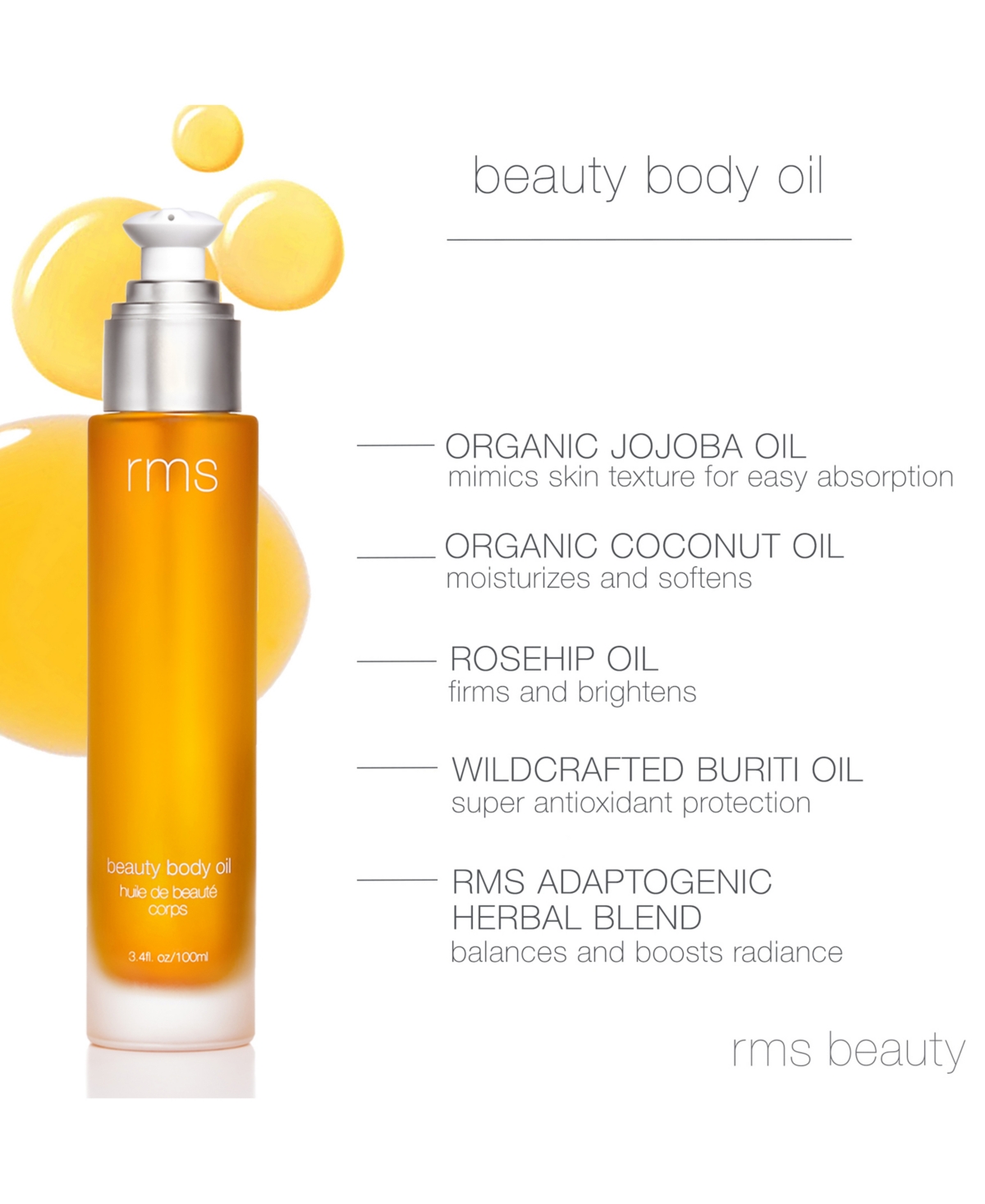 Shop Rms Beauty Beauty Body Oil In No Color