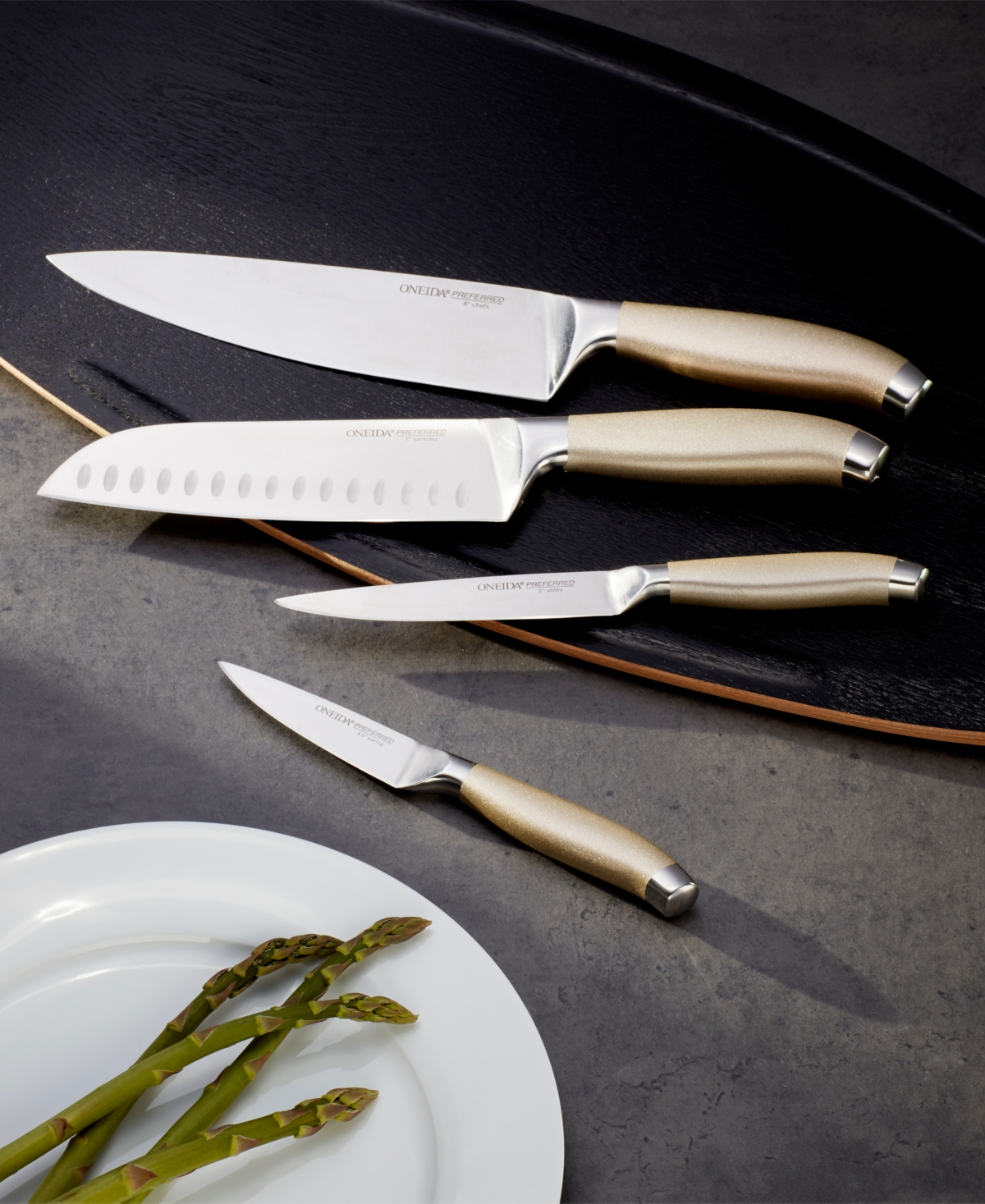 Oneida Preferred 7 Piece Stainless Steel Cutlery Set In Metallic And Stainless