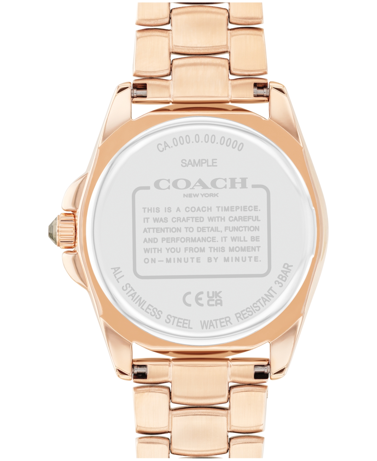 Coach Women's Greyson Rainbow Rose Gold-Tone Stainless Steel Watch 36mm