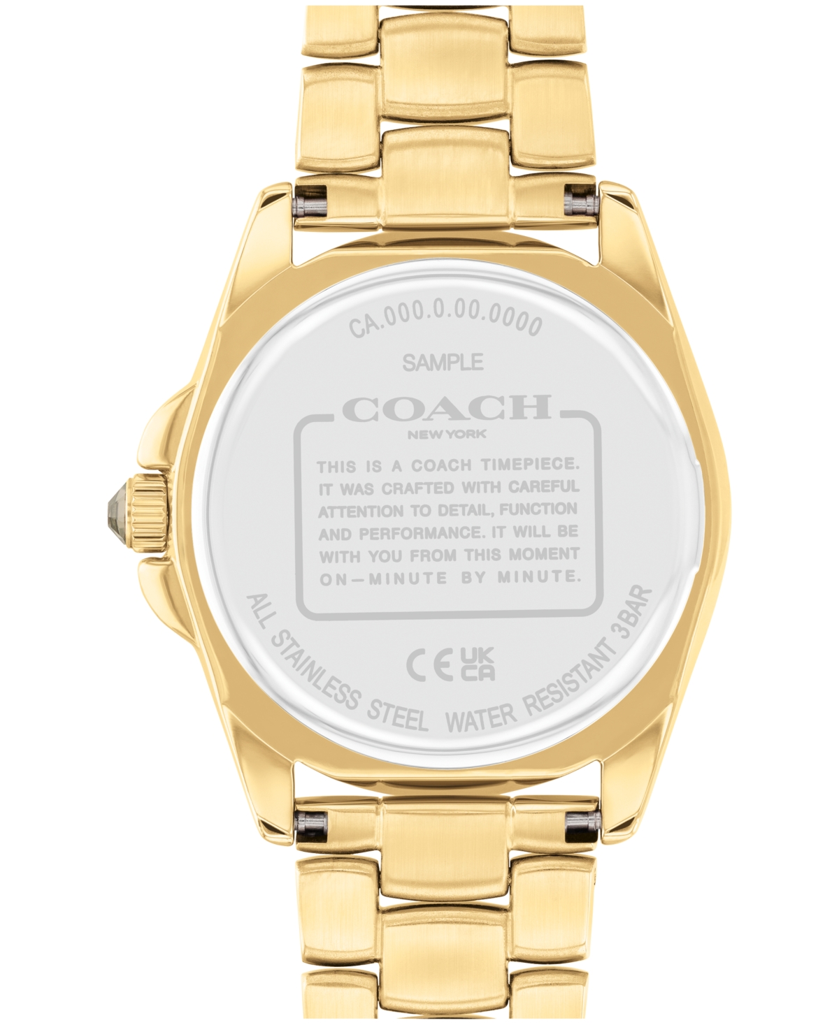 Coach Women's Greyson Rainbow Gold-Tone Stainless Steel Watch 36mm