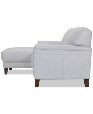 CLOSEOUT! Ashlinn 86" 2-Pc. Pastel Leather Sectional, Created for Macy's