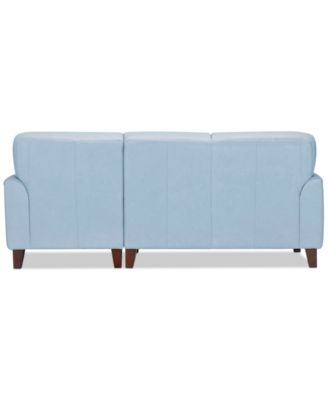 CLOSEOUT! Ashlinn 86" 2-Pc. Pastel Leather Sectional, Created for Macy's
