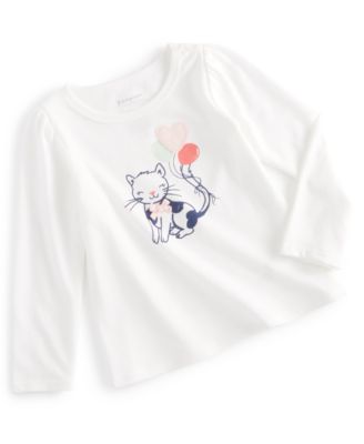 First Impressions - Baby Girls Kitty Pal Long Sleeve Shirt
