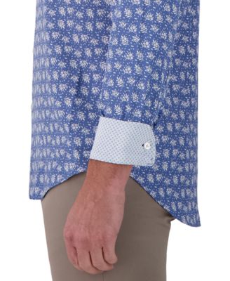 Men's Slim-Fit Floral-Print Shirt