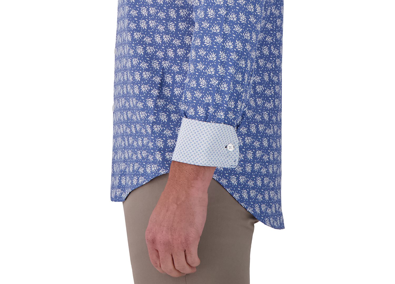 Men's Slim-Fit Floral-Print Shirt