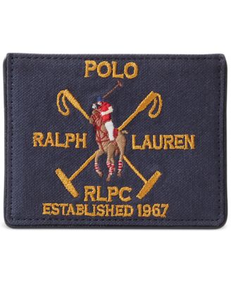 Polo Ralph Lauren - Men's Crest Canvas & Leather Card Case