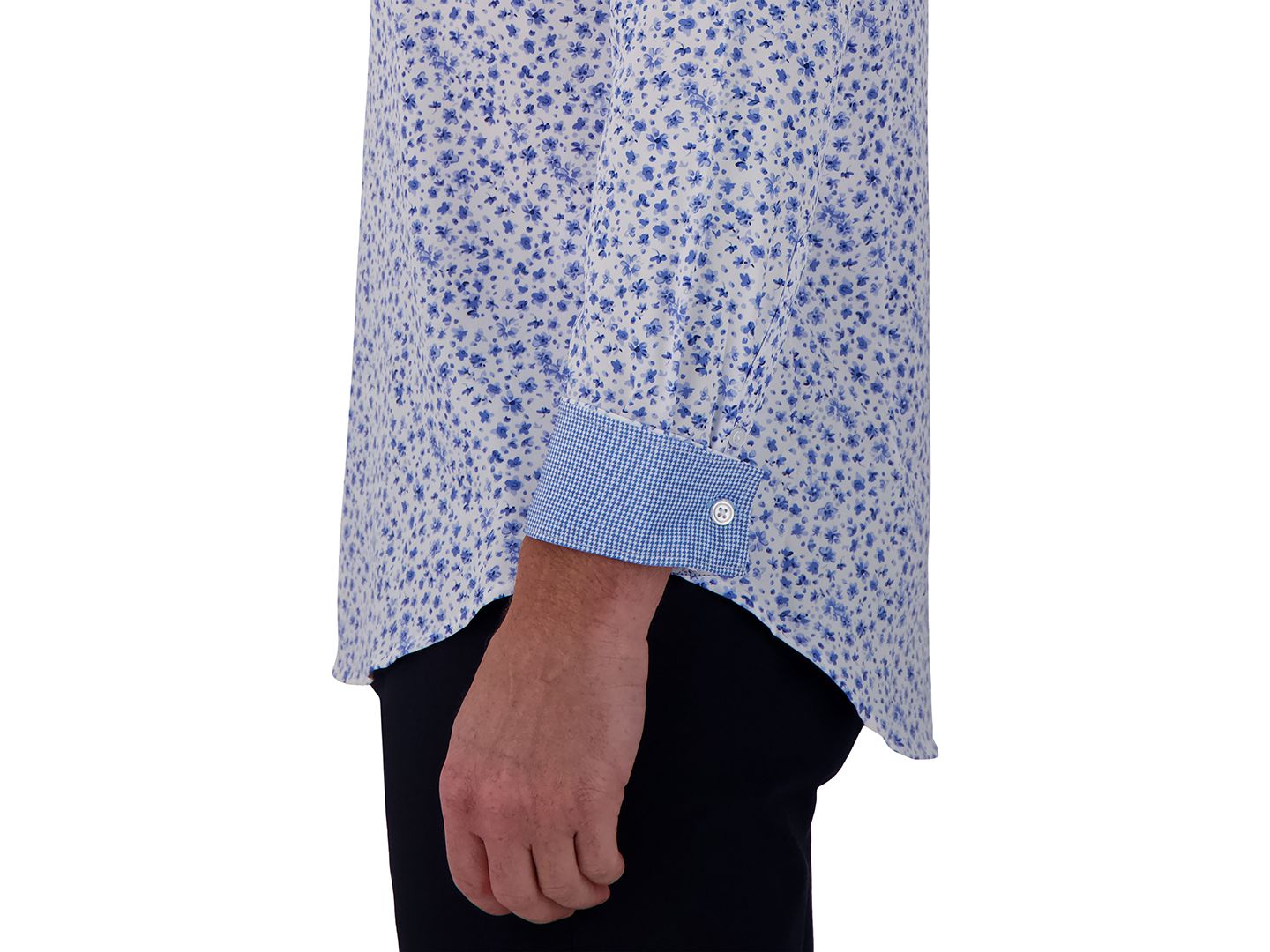 Мужская рубашка Report Collection Slim-Fit Floral-Print, цвет: Синий — фото 3