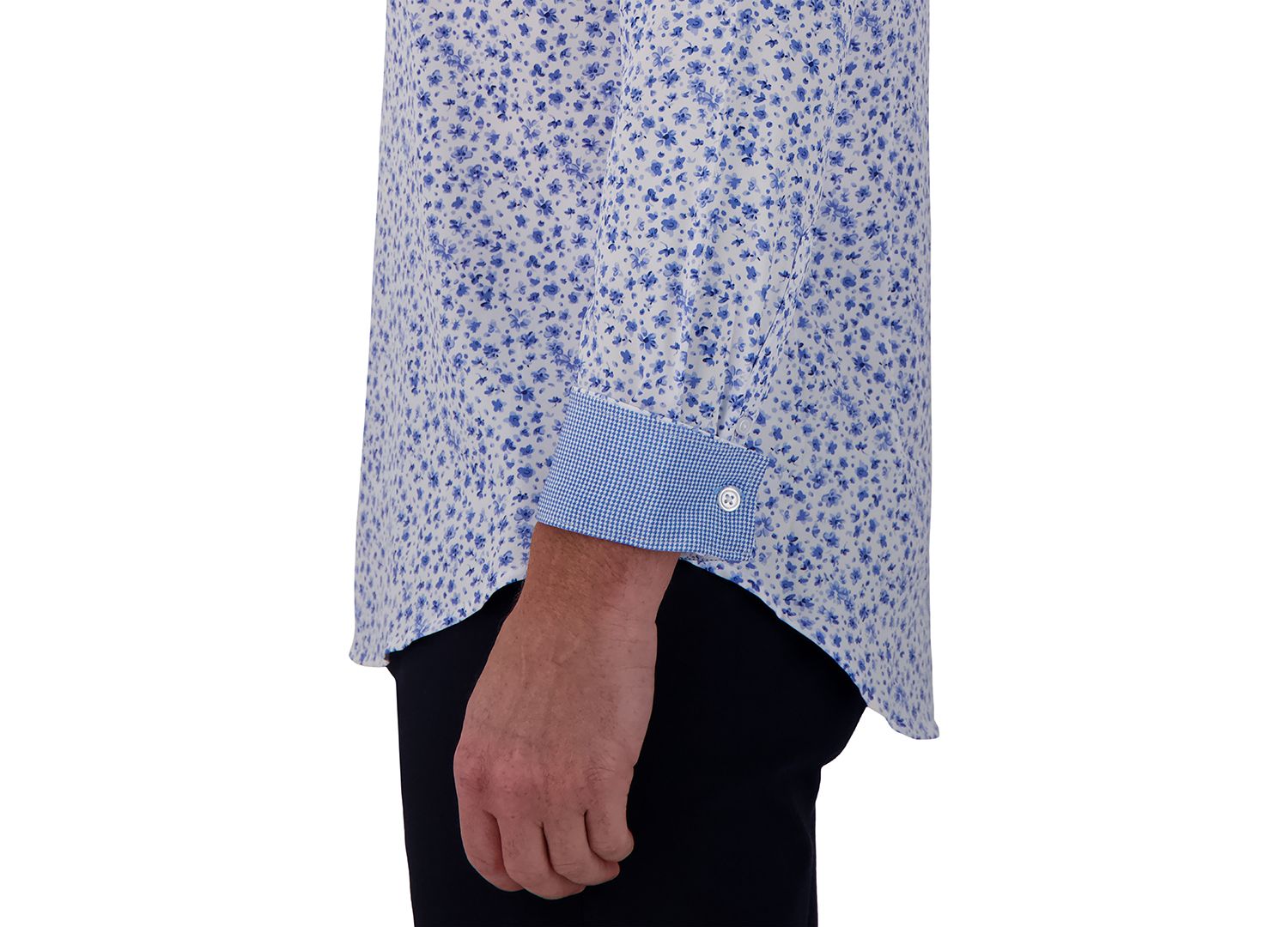 Men's Slim-Fit Floral-Print Shirt
