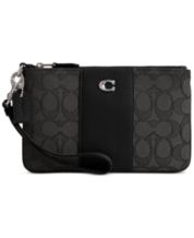 COACH Wyn Small Leather Wallet In Colorblock Signature Canvas - Macy's