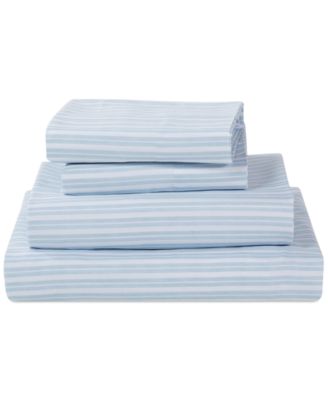 Microfiber Easy Care Printed 3-Pc. Sheet Set, Twin