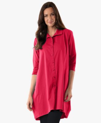 Women's Quarter Sleeve Cotton and Jersey Tiburon Tunic