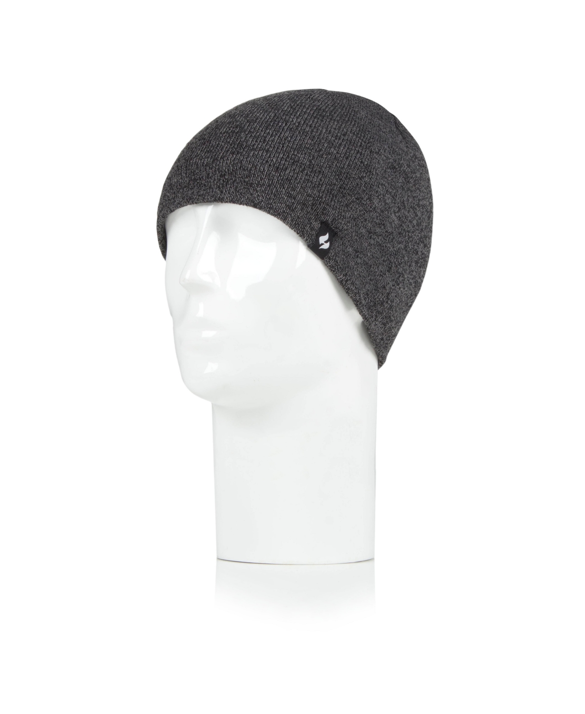 Shop Heat Holders Men's David Flat Knit Watch Cap In Charcoal
