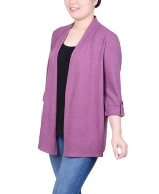 Petite 3/4 Sleeve Two in One Top