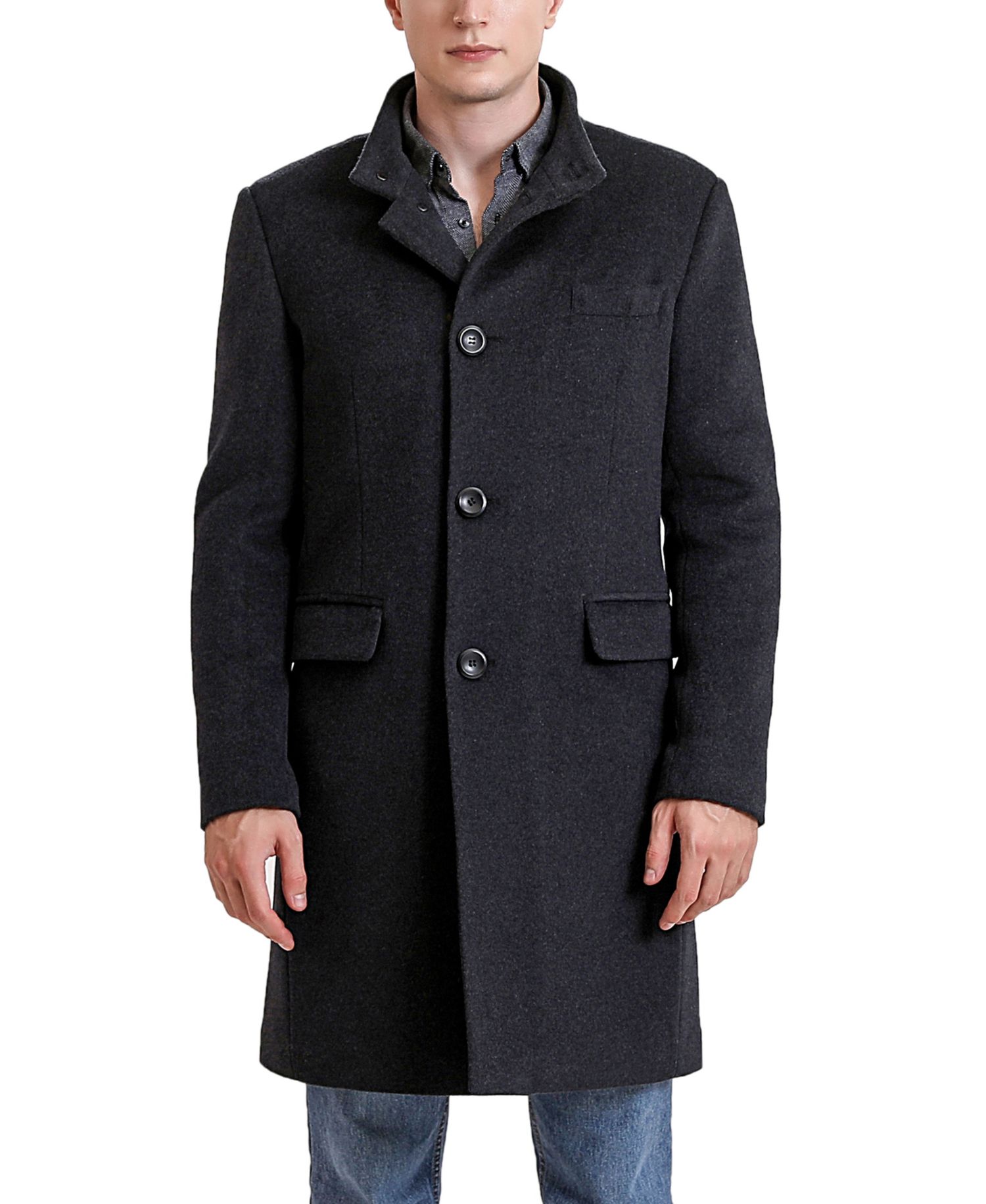 Men Jacob Wool Blend Top Coat
