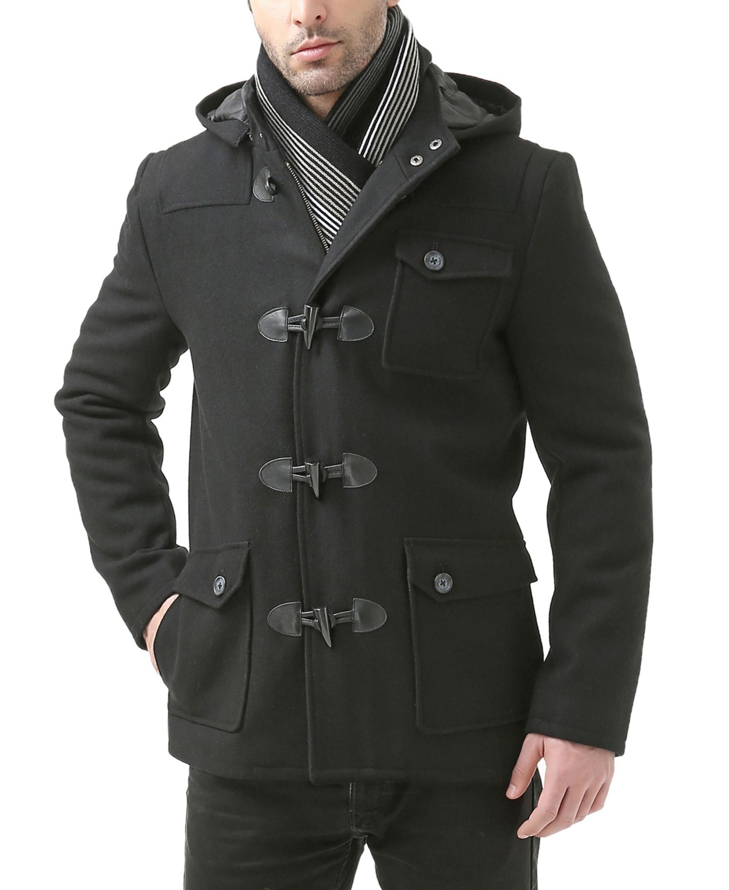 Men's Men Nathan Wool Blend Short Toggle Coat
