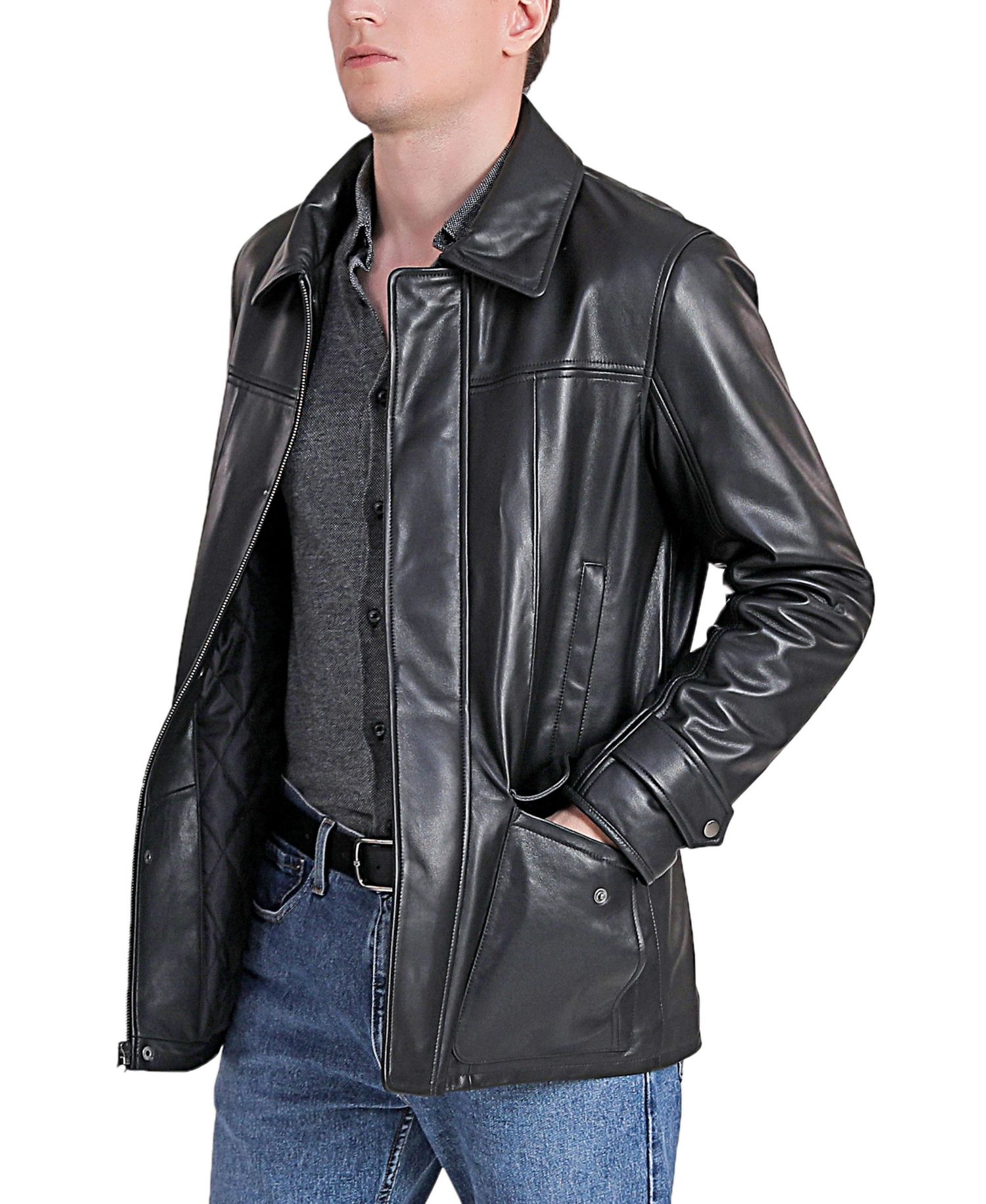 Men's Hunter Leather Coat