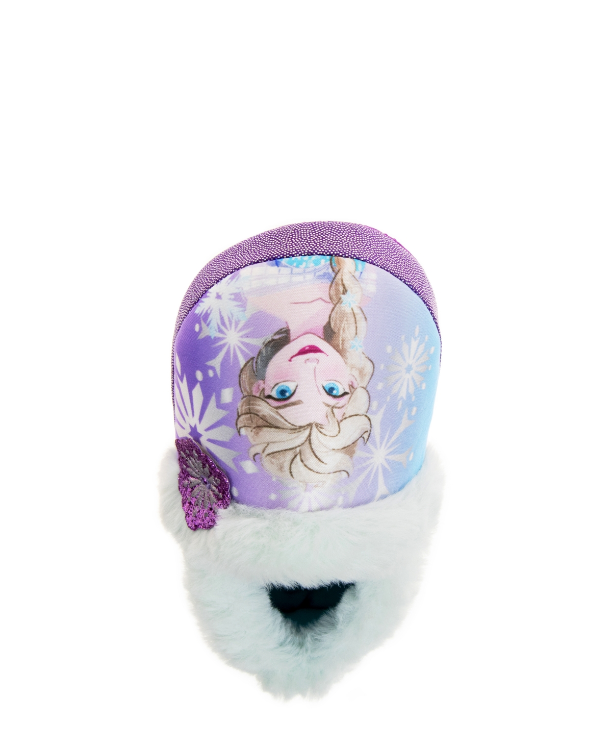 Shop Disney Toddler Girls Frozen Anna And Elsa Happy Sisters Dual Sizes House Slippers In Blue,purple