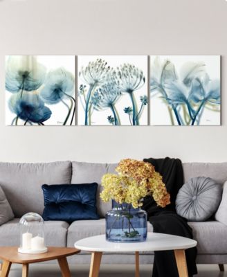 Unfocused Beauty 1 2 3 Frameless Free Floating Tempered Glass Panel Graphic Wall Art, 24" x 24" x 0.2" Each