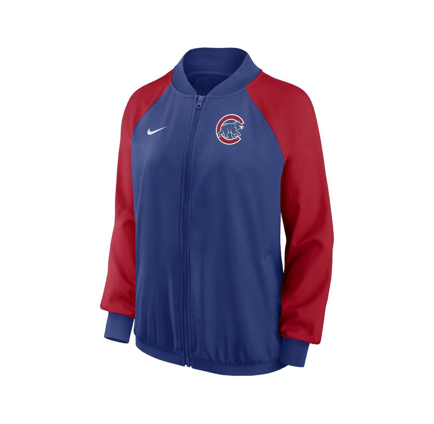 Women's Royal Chicago Cubs Authentic Collection Team Raglan Performance Full-Zip Jacket