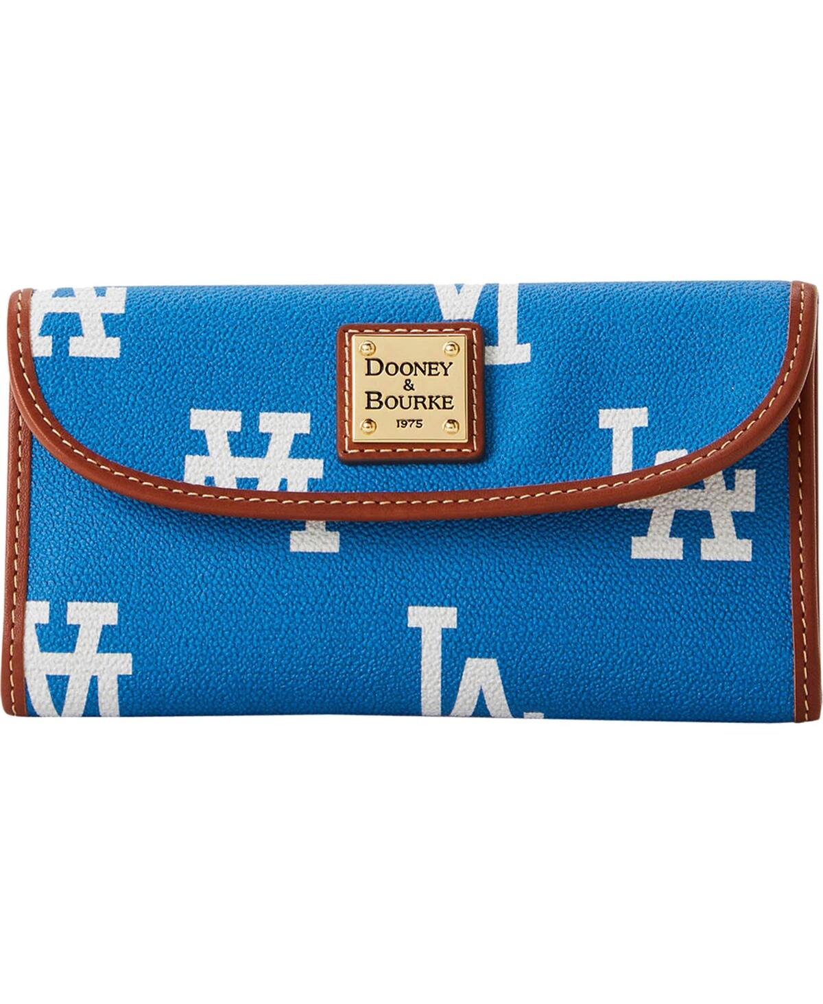 Women's Dooney & Bourke Los Angeles Dodgers Sporty Monogram Continental Clutch - Royal