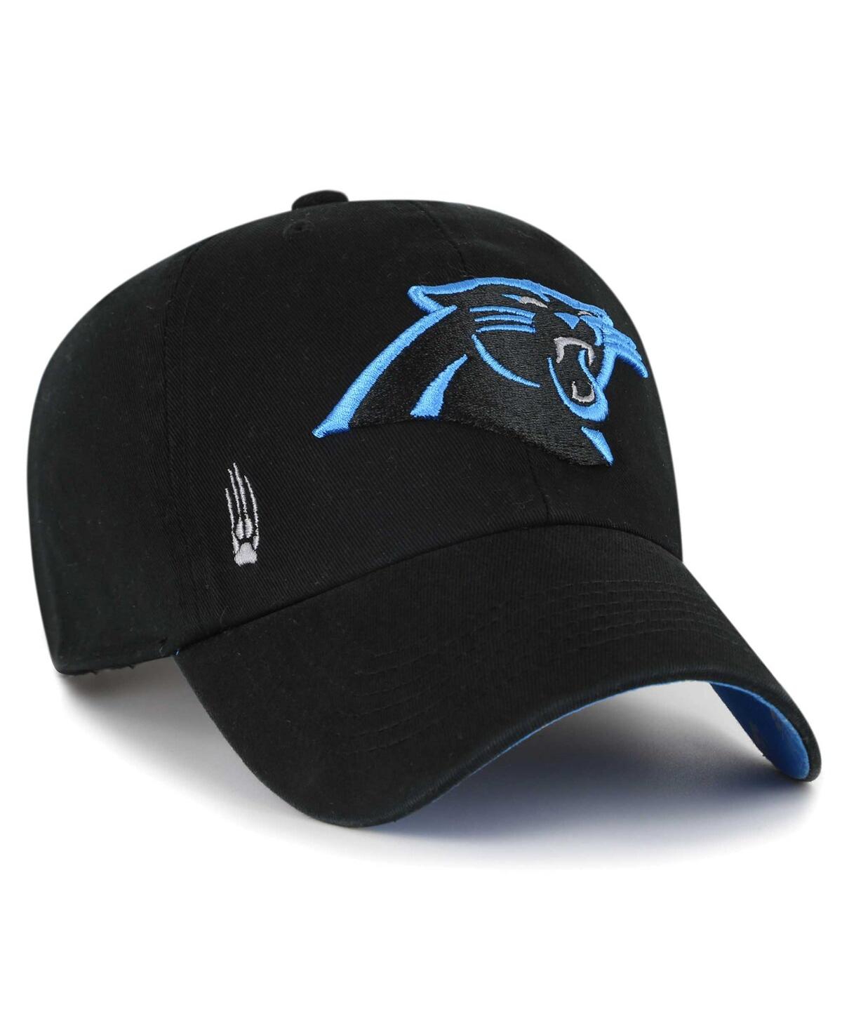 47 Brand Women's Black Carolina Panthers Miata Clean Up Secondary Adjustable Hat In Black