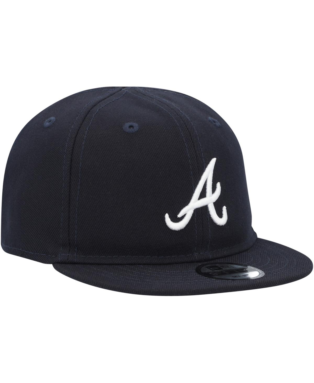 New Era Infant Boys And Girls  Navy Atlanta Braves My First 9fifty Adjustable Hat In Navy