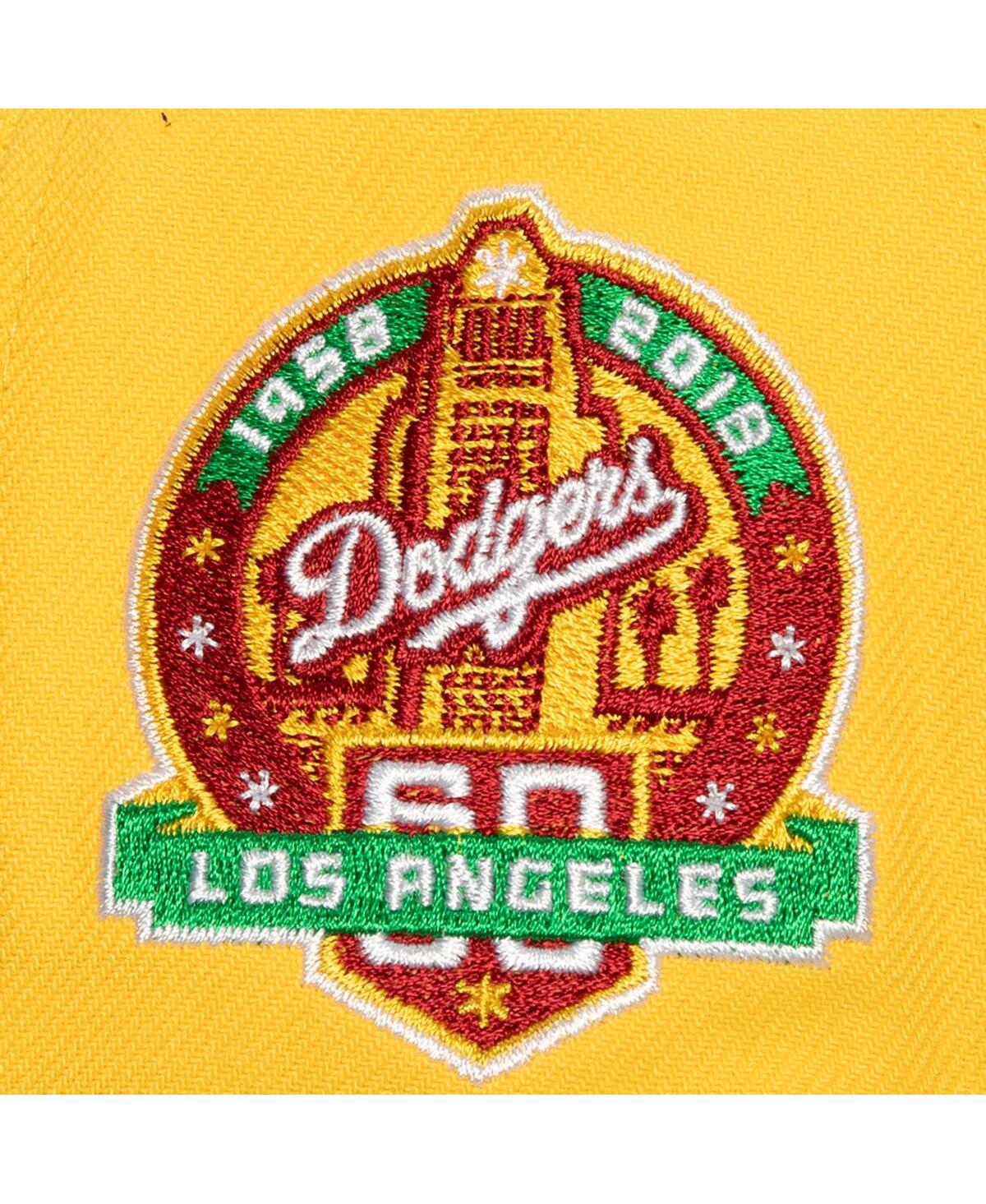 Men's Mitchell & Ness Green Los Angeles Dodgers Hometown Snapback Hat - Green