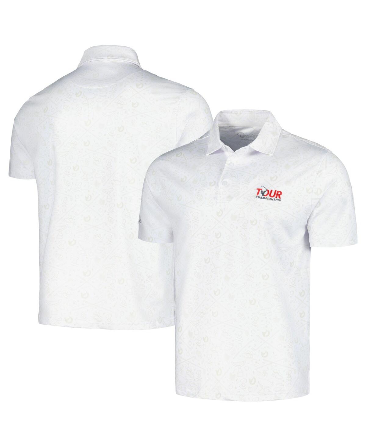Men's Barstool Golf White Tour Championship Polo Shirt - White