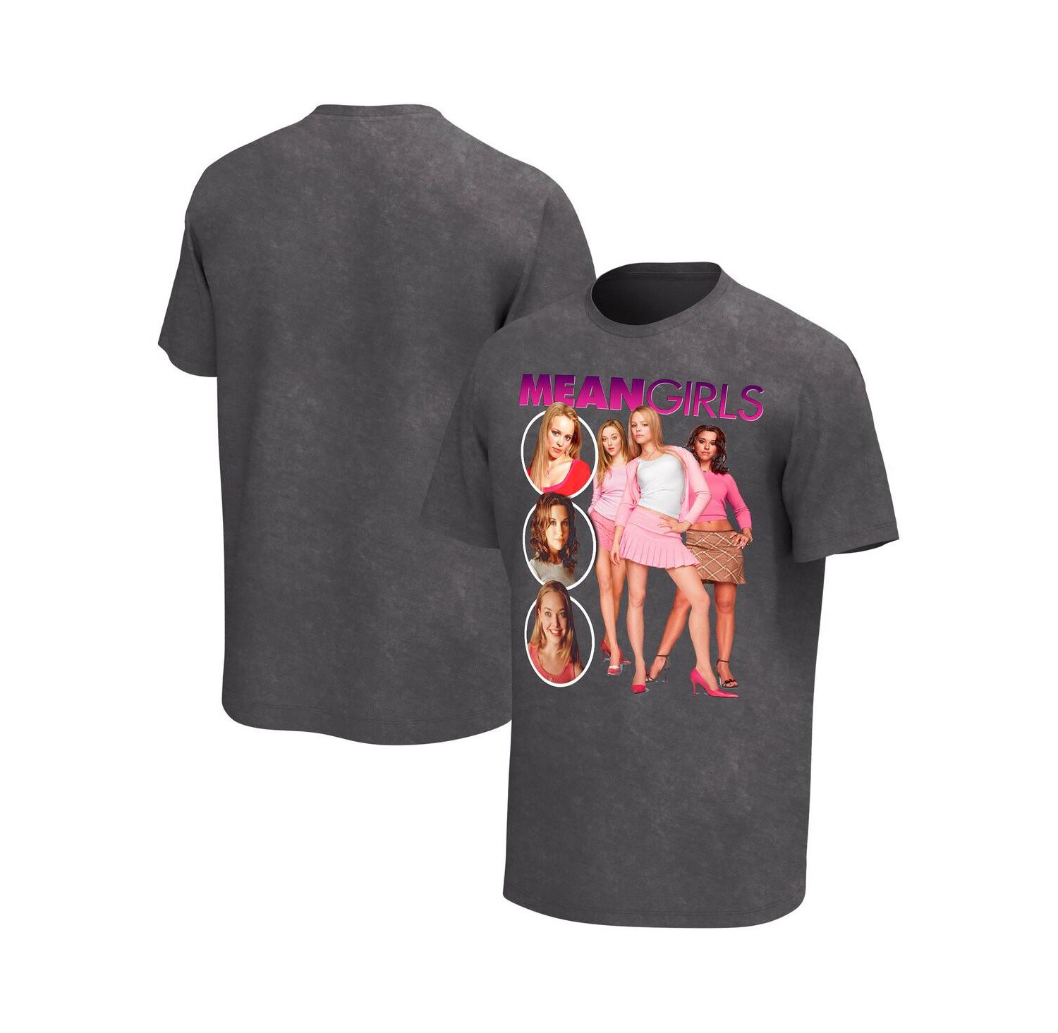 Men's Black Mean Girls Washed Graphic T-shirt