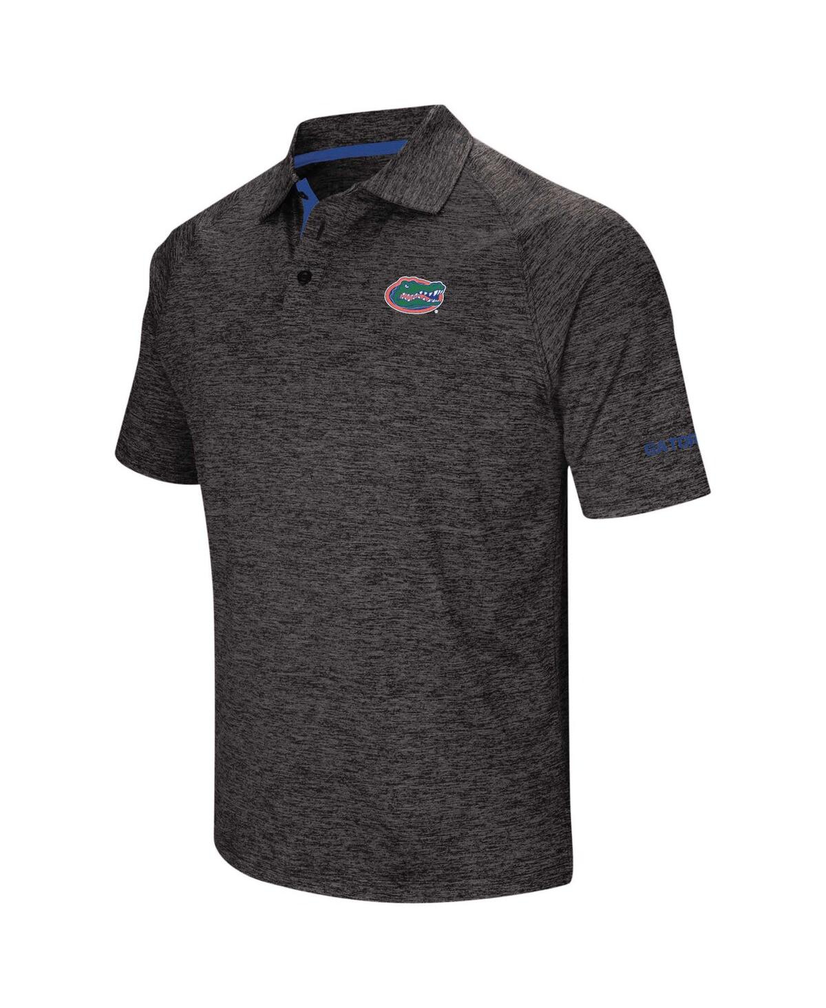Colosseum Men's  Black Florida Gators Big And Tall Down Swing Polo Shirt In Black