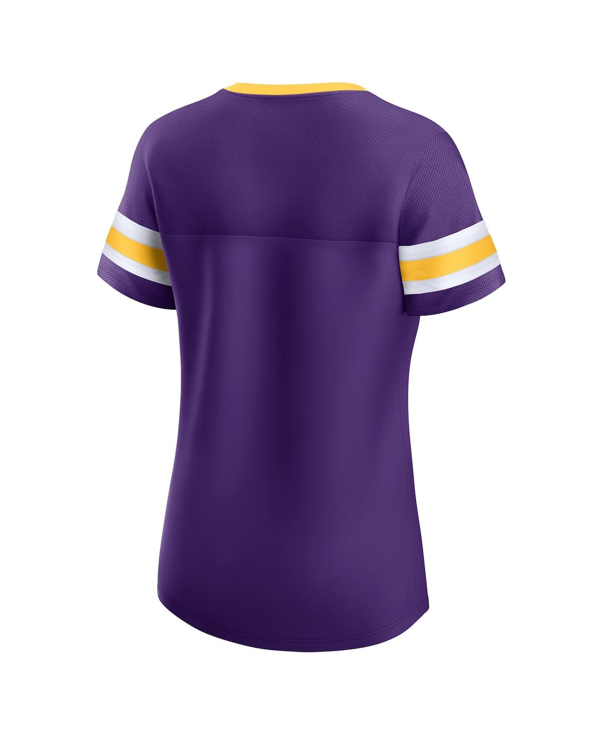 Shop Fanatics Women's  Purple Minnesota Vikings Original State Lace-up T-shirt