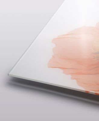 "Flowers and Ferns" Frameless Free Floating Tempered Glass Panel Graphic Wall Art, 24" x 24" x 0.2"