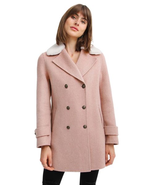 Женские куртки Belle & Bloom Liberty Sherpa Collar Wool Blend Coat