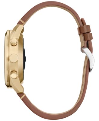 Citizen Men's CZ Smart Hybrid Sport Brown Leather Strap Smart