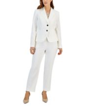 Macys womens white pant clearance suits